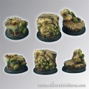 Scibor_Ancient Ruine Base 30mm rund set 1