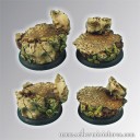 Scibor_Ancient Ruine Base 40mm rund set 2