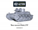 Bolt Action - polnischer 7TP Tank mit 2 Türmen front