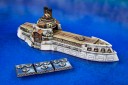Dystopian Wars Kostroma Class Carrier with Tiny Flyers