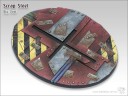 Tabletop Art - Scrap Steel Big Oval