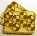 Saga Fatigue Marker Round Shields gelasert