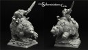 Scibor_28mm:30mm Dwarf Lord on War Bear 3