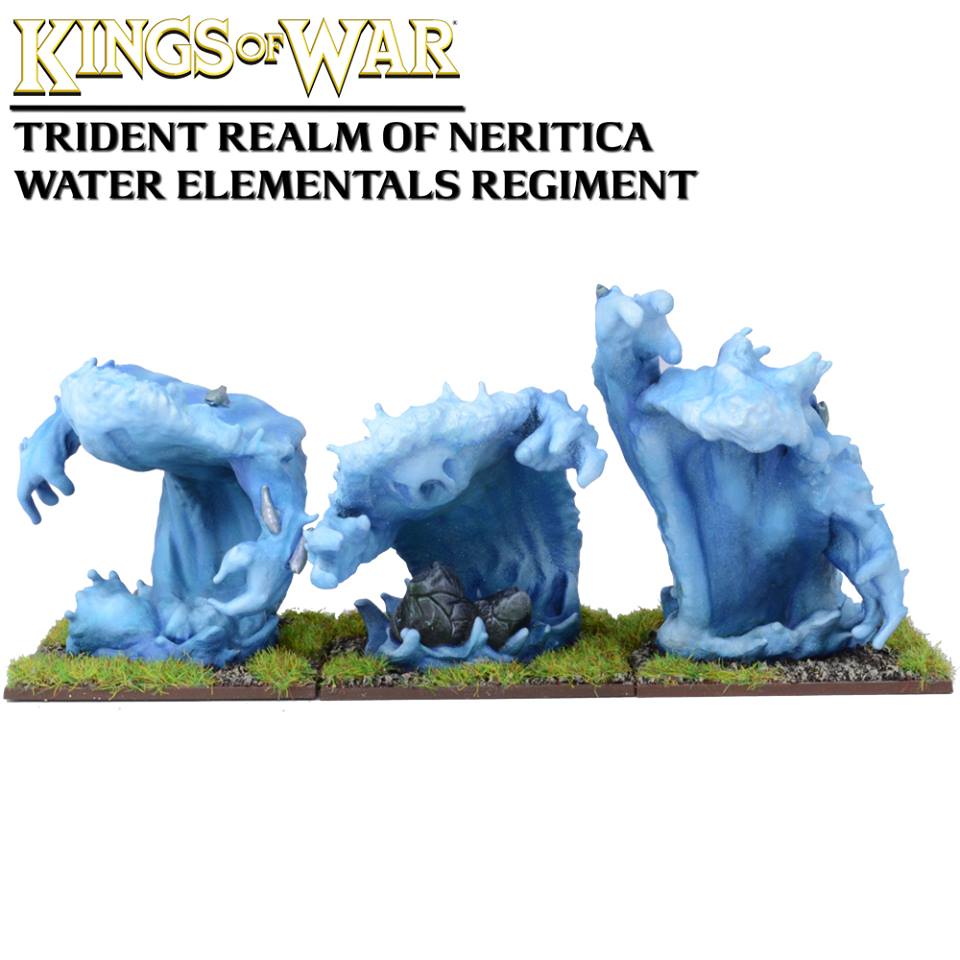 Mantic Games Kings Of War - Trident Realm Knucker MGKWR406, Kit Modello In PVC Non Assemblato, Base 50mm