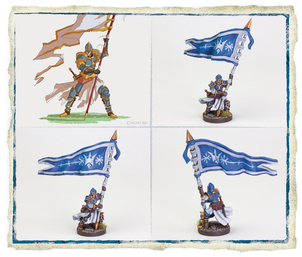 FFG Runewars Daqan Infantry Command Unit 7