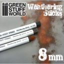 GSW 1weathering Sticks Foam Sponge Brushes 8mm