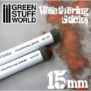 GSW Weathering Sticks Foam Sponge Brushes 15mm