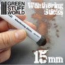 GSW Weathering Sticks Foam Sponge Brushes 15mm 2