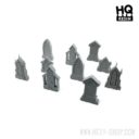 HQ Resin Gothic Tombstones 03