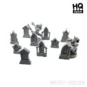 HQ Resin Gothic Tombstones 04