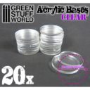 GSW Acrylic Bases Round 30 Mm Clear