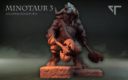 Atlantis Miniatures Mythology Minotaur Render