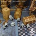 K Kromlech Concrete Bases Legionary Heads Tabletop Scenics Containers 11