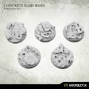 Kromlech Concrete Slabs Bases Round 40mm Set 3