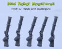 Mad Robot Miniatures Hands With Scatterguns