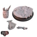 Warcradle Studios Wild West Exodus RED OAK LARGE BASE TOPPER SET & SCATTER TERRAIN 1