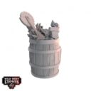 Warcradle Studios Wild West Exodus RED OAK LARGE BASE TOPPER SET & SCATTER TERRAIN 4