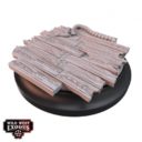 Warcradle Studios Wild West Exodus RED OAK MEDIUM BASE TOPPER SET 4