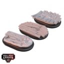 Warcradle Studios Wild West Exodus RED OAK MEDIUM OVAL BASE TOPPER SET 1