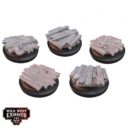 Warcradle Studios Wild West Exodus RED OAK SMALL BASE TOPPER SET 1