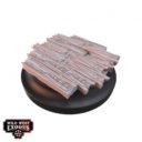 Warcradle Studios Wild West Exodus RED OAK SMALL BASE TOPPER SET 2