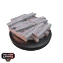 Warcradle Studios Wild West Exodus RED OAK SMALL BASE TOPPER SET 3