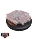 Warcradle Studios Wild West Exodus RED OAK SMALL BASE TOPPER SET 6