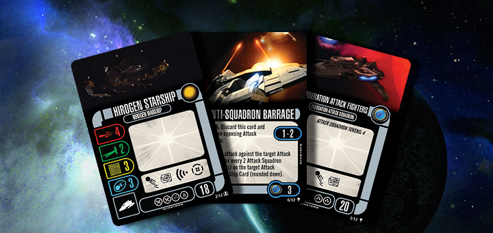 Star Trek Attack Wing Federation Attack Squadron Card Pack New Wizkids 