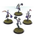 Forge World Blood Bowl The Night Terrors Dark Elf Cheerleading Squad 1