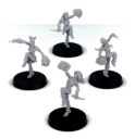 Forge World Blood Bowl The Night Terrors Dark Elf Cheerleading Squad 3