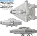 2nd Dynasty Starship III Fully 3D Printable 28mm Spaceships 14