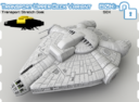 2nd Dynasty Starship III Fully 3D Printable 28mm Spaceships 24