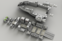 2nd Dynasty Starship III Fully 3D Printable 28mm Spaceships 8