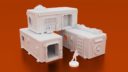 Corvus Games Terrain 3D Printable 28mm Scifi Shipping Container Hab Buildings For Warhammer 40K Kill Team Necromunda And Infinity X1400