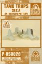 DUST Studio DUST 1947 TANK TRAPS SET A BABYLON PATTERN 1