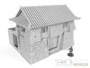 3D Alien Worlds Samurai Castle Gatetower 01