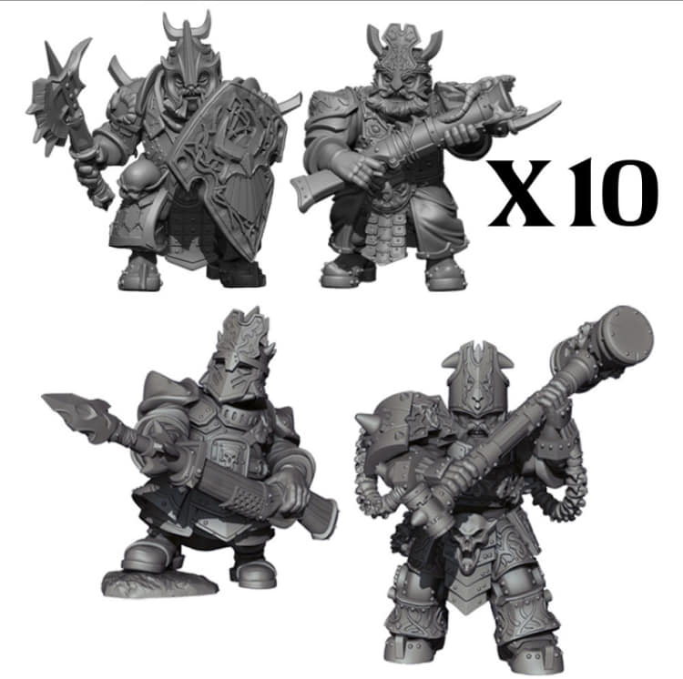 Infernox New Kings of War Vanguard Abyssal Dwarf Support Pack MGVAK401