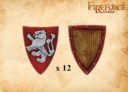 Fireforge Lion Rampant Shields 12pcs