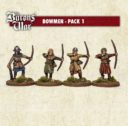 Footsore Miniatures Barons' War Medieval Miniature Rangebowmen 1