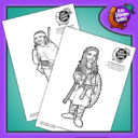 Bad Squido Games Printable Colouring In Book (FREE!)