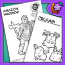 Bad Squido Games Printable Colouring In Book Fantasy Expansion (FREE!)