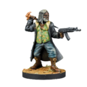 MG The Walking Dead Ezekiel With Machine Gun Isolated