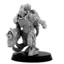 WE Wargame Exclusive MECHANIC ADEPT BATTLE SERVITORS WITH HEAVY BOLTGUN 012