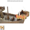 L031 Medieval Cog Sailing Ship 3