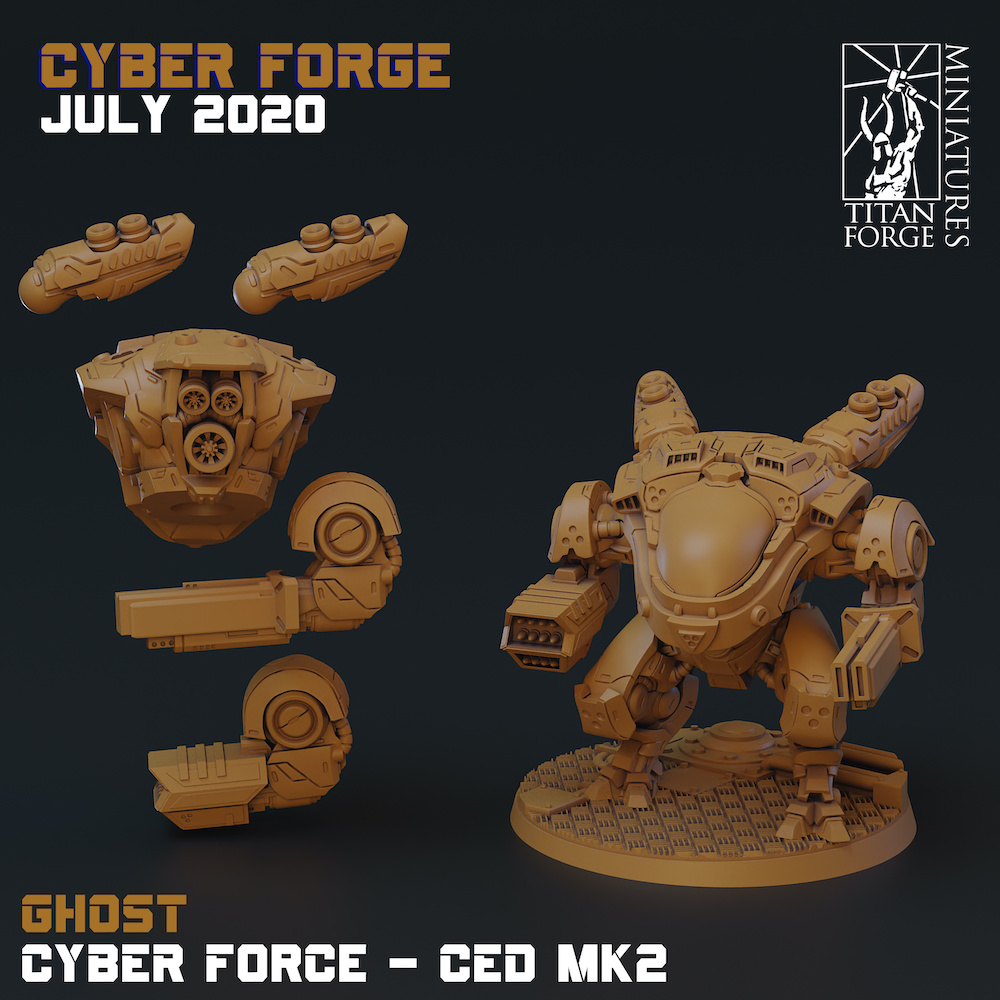 Der SF & Cyberpunk Ableger von Titan Forge zeigt die Juli Modelle ihres...