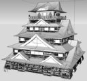 3D Alien Worlds Japanese Castle WiP