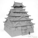 3D Alien Worlds Japanese Castle Print Preview 13