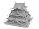 3D Alien Worlds Japanese Castle Print Preview 7