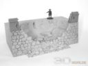 3D Alien World Ruinded Wall Preview 2