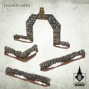 Tabletop Scenics Village Gates 1